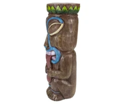 16" Tongue Out Tiki Solar Garden Statuary -Outdoor Decor Sales 810575978 2