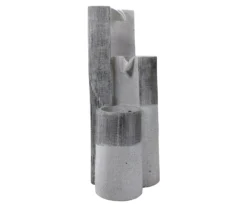 Gray Speckled Rainfall 3-Tier Polystone Fountain 10 Gray Speckled Rainfall 3-Tier Polystone Fountain -Outdoor Decor Sales 810575995 2