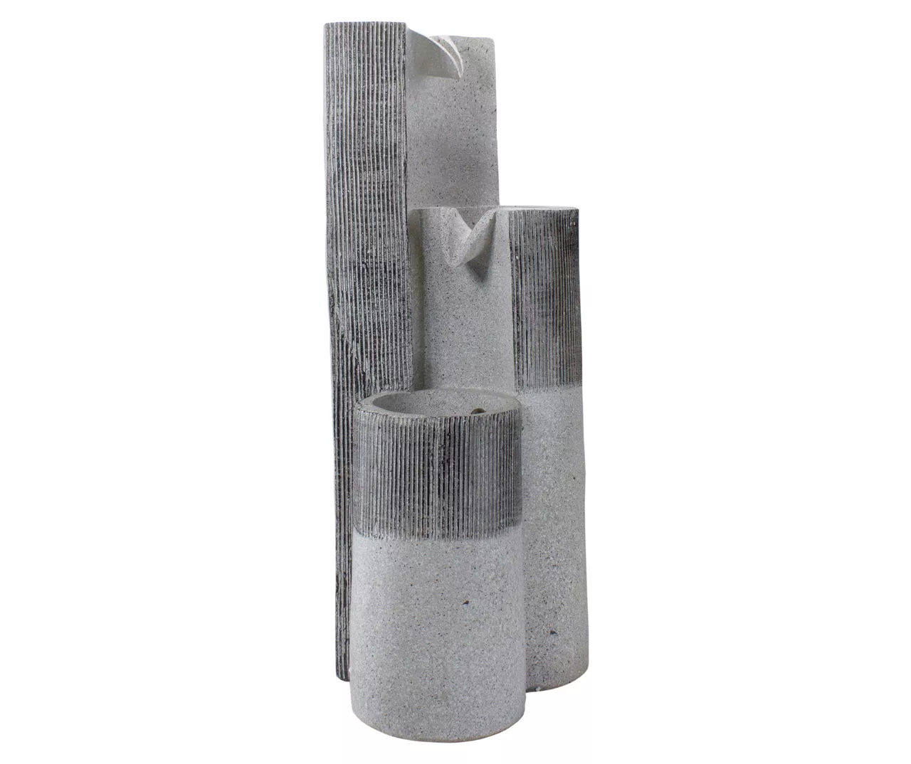 Gray Speckled Rainfall 3-Tier Polystone Fountain 5 Gray Speckled Rainfall 3-Tier Polystone Fountain - Image 3