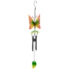 19" Red Butterfly Metal Windchime -Outdoor Decor Sales 810575999