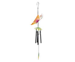 19" Orange Butterfly Metal Windchime -Outdoor Decor Sales 810576000 2