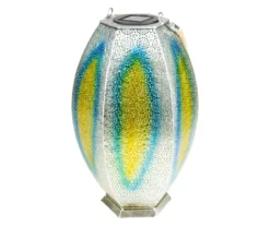 Northlight Silver Floral Cutout LED Hanging Solar Lantern -Outdoor Decor Sales 810576008 3