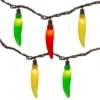 Northlight Red, Yellow & Green Chili Pepper Mini Light Set, 35-Lights 2 Northlight Red, Yellow & Green Chili Pepper Mini Light Set, 35-Lights -Outdoor Decor Sales 810576011