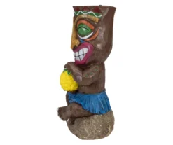 13.75" Tiki & Crab Solar Garden Statuary 9 13.75" Tiki & Crab Solar Garden Statuary -Outdoor Decor Sales 810576023 2