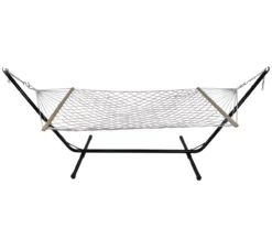 Northlight Brown Lattice Rope Single Hammock -Outdoor Decor Sales 810576042 2