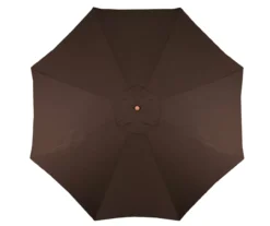Northlight 9' Brown Market Wood Patio Umbrella 8 Northlight 9' Brown Market Wood Patio Umbrella -Outdoor Decor Sales 810576088 2