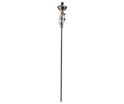 64.5" Brushed Copper Floral Motif Oil Patio Torch 9 64.5" Brushed Copper Floral Motif Oil Patio Torch -Outdoor Decor Sales 810576094 2