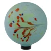 10" Blue & Red Swirl Glass Gazing Ball -Outdoor Decor Sales 810576097