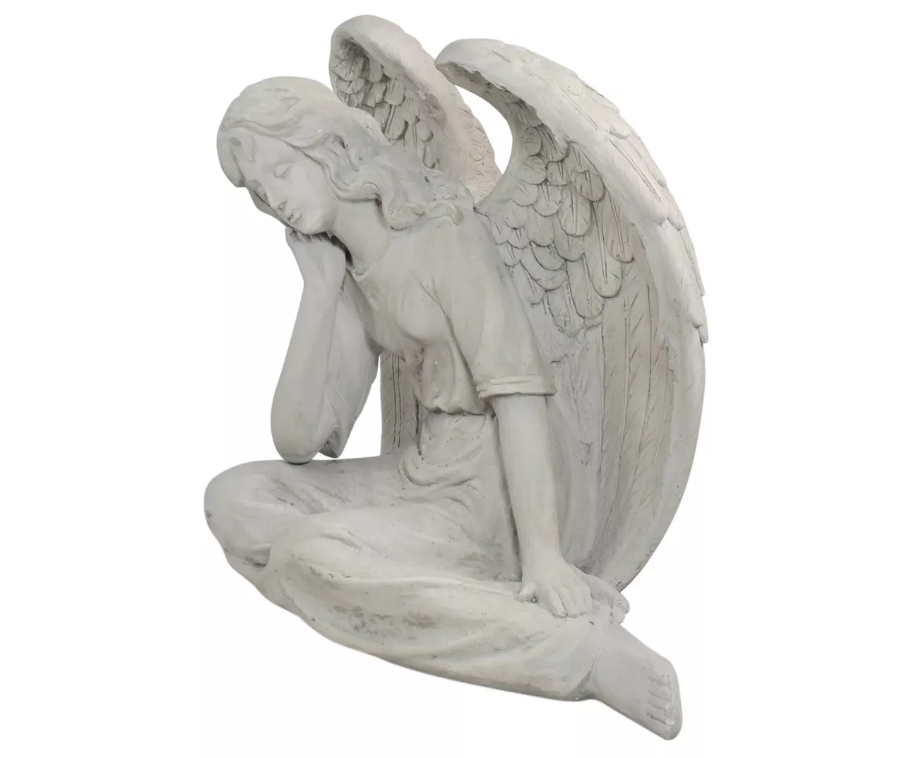 17" Sitting Angel Garden Statuary 4 17" Sitting Angel Garden Statuary - Image 2