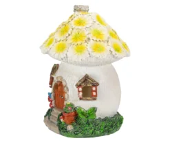 Northlight Yellow Floral House Solar Garden Statuary -Outdoor Decor Sales 810576145 2