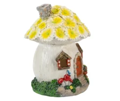 Northlight Yellow Floral House Solar Garden Statuary -Outdoor Decor Sales 810576145 3