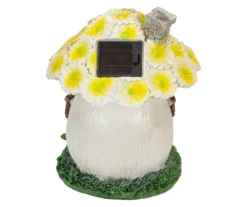Northlight Yellow Floral House Solar Garden Statuary -Outdoor Decor Sales 810576145 4