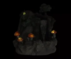 Northlight Home & Mushroom Near Waterfall Solar Polystone Fountain -Outdoor Decor Sales 810576146 5