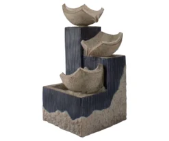 Northlight Cascading 3-Tier Bowl LED Polystone Fountain -Outdoor Decor Sales 810576163 2