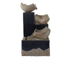 Northlight Cascading 3-Tier Bowl LED Polystone Fountain -Outdoor Decor Sales 810576163 4