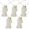 Northlight White & Gold Unicorn LED Wide Angle Light Set, 10-Lights