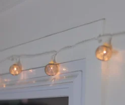 Sienna Silver Mesh Globe LED Micro Wide Angle Light Set, 10-Lights -Outdoor Decor Sales 810576208 3