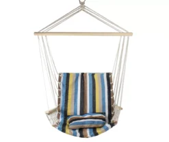 Northlight Striped Outdoor Hammock Chair With Pillow