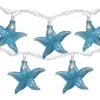 Northlight Blue Starfish Mini Light Set, 10-Lights -Outdoor Decor Sales 810576249