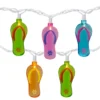 Northlight Multi-Color Flip Flop Mini Light Set, 10-Lights -Outdoor Decor Sales 810576252
