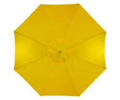 Northlight 9' Yellow Market Wood Patio Umbrella -Outdoor Decor Sales 810576292 2
