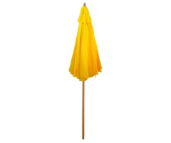 Northlight 9' Yellow Market Wood Patio Umbrella -Outdoor Decor Sales 810576292 3