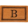 Brown & Black Monogram Coir Doormat -Outdoor Decor Sales 810581444 A0 1