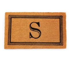 Brown & Black Monogram Coir Doormat -Outdoor Decor Sales 810581448 A0 1