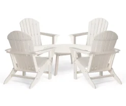 Glitzhome 5-Piece Adirondack Outdoor Chair & Coffee Table Set -Outdoor Decor Sales 810581948 1