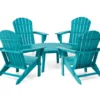 Glitzhome 5-Piece Adirondack Outdoor Folding Chair & Coffee Table Set -Outdoor Decor Sales 810582015 1