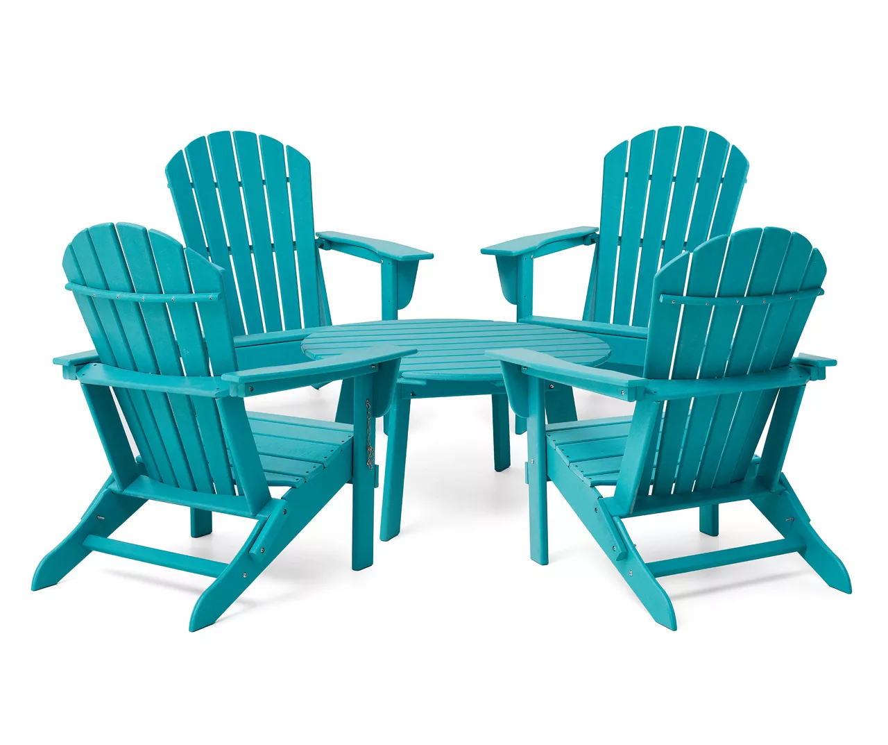 Glitzhome 5-Piece Adirondack Outdoor Folding Chair & Coffee Table Set 3 Glitzhome 5-Piece Adirondack Outdoor Folding Chair & Coffee Table Set