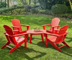 Glitzhome 5-Piece Adirondack Outdoor Folding Chair & Coffee Table Set 41 Glitzhome 5-Piece Adirondack Outdoor Folding Chair & Coffee Table Set -Outdoor Decor Sales 810582019 3