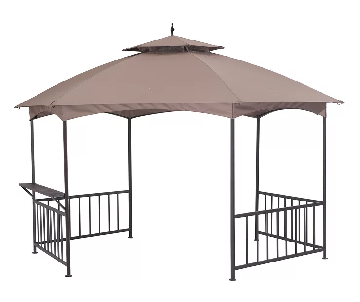 11.41' X 13.18' Khaki Hexagon Soft Top Gazebo 3 11.41' X 13.18' Khaki Hexagon Soft Top Gazebo