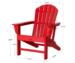 Glitzhome Adirondack Outdoor Chairs, 2-Pack -Outdoor Decor Sales 810582301 6