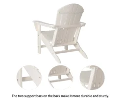 Glitzhome Adirondack Outdoor Chairs, 2-Pack -Outdoor Decor Sales 810582302 4