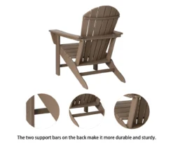 Glitzhome Adirondack Outdoor Chairs, 2-Pack -Outdoor Decor Sales 810582303 5