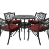 Glitzhome 5-Piece Cast Aluminum Cushioned Patio Dining Set 1 Glitzhome 5-Piece Cast Aluminum Cushioned Patio Dining Set -Outdoor Decor Sales 810582319 1