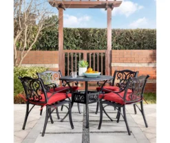 Glitzhome 5-Piece Cast Aluminum Cushioned Patio Dining Set -Outdoor Decor Sales 810582319 2