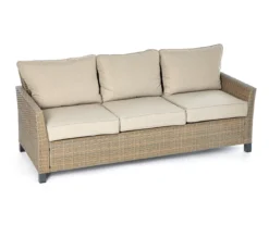 Broyhill Yorktown All-Weather Wicker Cushioned Patio Sofa -Outdoor Decor Sales 810585406 0228 A0