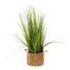 29" Artificial Grass In Basket With Handles -Outdoor Decor Sales 810587389 A0 1