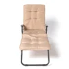 Tan Padded Outdoor Folding Chaise Lounge -Outdoor Decor Sales 810587809 A0