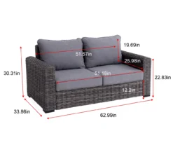 Broyhill Pembroke All-Weather Wicker Cushioned Patio Loveseat 33 Broyhill Pembroke All-Weather Wicker Cushioned Patio Loveseat -Outdoor Decor Sales 810588207 X0 2