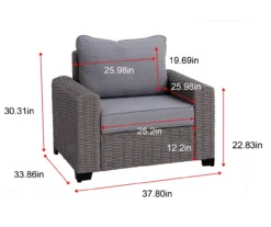 Broyhill Pembroke All-Weather Wicker Cushioned Patio Lounge Chair -Outdoor Decor Sales 810588246 X0 2