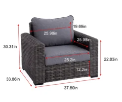 Broyhill Pembroke All-Weather Wicker Cushioned Patio Lounge Chair -Outdoor Decor Sales 810588247 X0 2