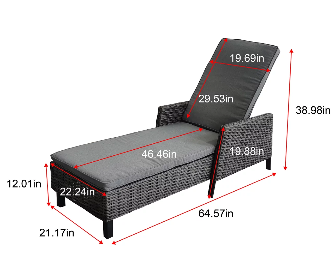 Broyhill Pembroke All-Weather Wicker Cushionsed Patio Chaise Lounge 12 Broyhill Pembroke All-Weather Wicker Cushionsed Patio Chaise Lounge - Image 10