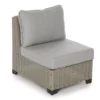 Pembroke All-Weather Wicker Cushioned Patio Armless Sofa Chair -Outdoor Decor Sales 810588254 0428 A0 1
