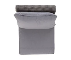 Pembroke All-Weather Wicker Cushioned Patio Armless Sofa Chair -Outdoor Decor Sales 810588255 0479 A8 6