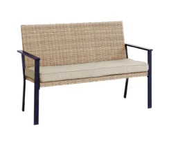 Broyhill Yorktown All-Weather Wicker Cushioned Patio Bench -Outdoor Decor Sales 810589090 1