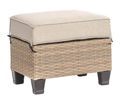 Broyhill Yorktown All-Weather Wicker Cushioned Patio Ottoman -Outdoor Decor Sales 810589131 1