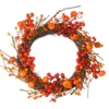 20" Red & Orange Berry & Mini Pumpkin Wreath -Outdoor Decor Sales 810590281